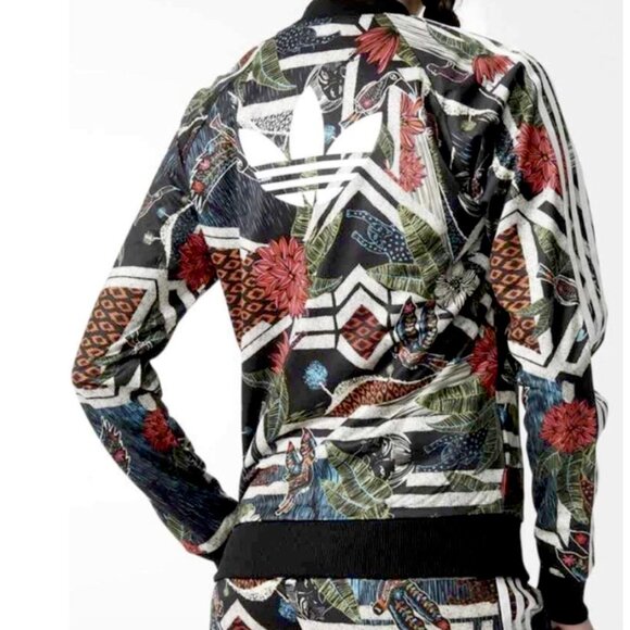 Adidas XioFloresta Rita Jungle Track Jacket Sz S - Picture 2 of 10